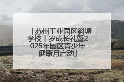 苏州工业园区斜塘学校十岁成长礼暨2025年园区青少年健康月启动