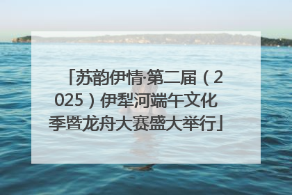苏韵伊情·第二届（2025）伊犁河端午文化季暨龙舟大赛盛大举行