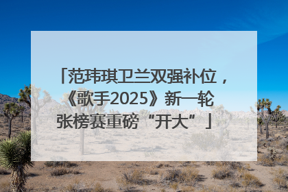 范玮琪卫兰双强补位，《歌手2025》新一轮张榜赛重磅“开大”