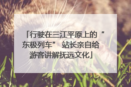 行驶在三江平原上的“东极列车” 站长亲自给游客讲解抚远文化