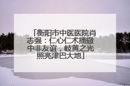 衡阳市中医医院肖志强：仁心仁术播撒中非友谊，岐黄之光照亮津巴大地