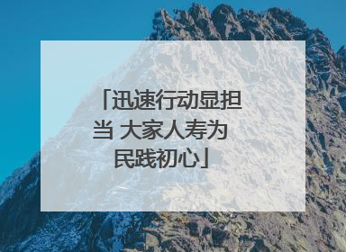 迅速行动显担当 大家人寿为民践初心