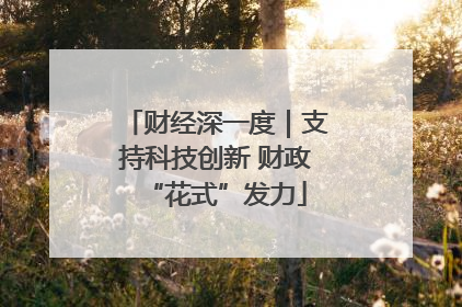 财经深一度｜支持科技创新 财政“花式”发力