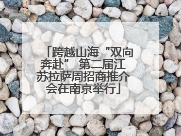 跨越山海“双向奔赴” 第二届江苏拉萨周招商推介会在南京举行