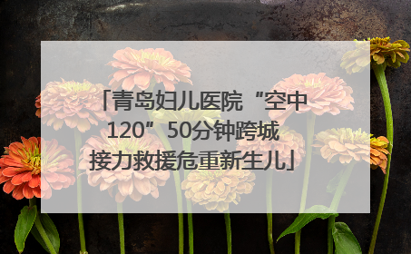 青岛妇儿医院“空中120”50分钟跨城接力救援危重新生儿