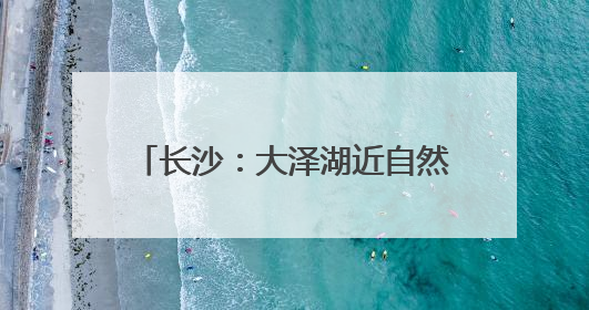 长沙：大泽湖近自然湿地公园正式开园