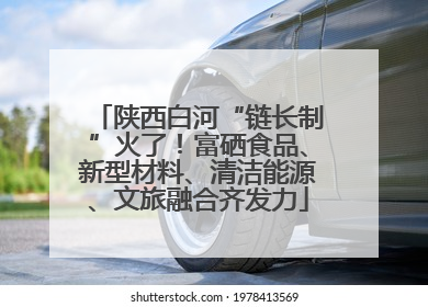 陕西白河“链长制”火了！富硒食品、新型材料、清洁能源、文旅融合齐发力