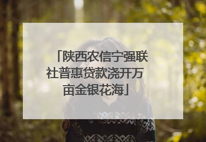 陕西农信宁强联社普惠贷款浇开万亩金银花海
