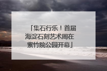 集石行乐！首届海淀石刻艺术周在紫竹院公园开幕