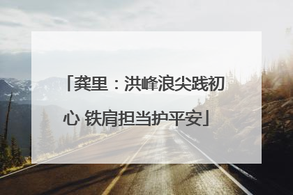 龚里：洪峰浪尖践初心 铁肩担当护平安