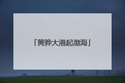 黄骅大港起渤海