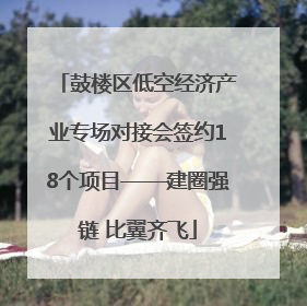 鼓楼区低空经济产业专场对接会签约18个项目——建圈强链 比翼齐飞