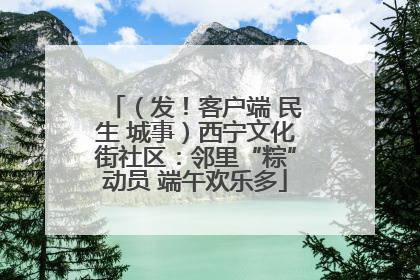 （发！客户端 民生 城事）西宁文化街社区：邻里“粽”动员 端午欢乐多