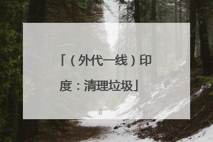 （外代一线）印度：清理垃圾
