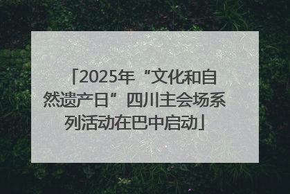 2025年“文化和自然遗产日”四川主会场系列活动在巴中启动