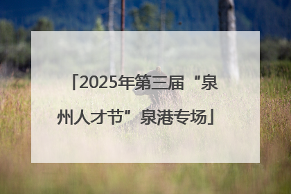 2025年第三届“泉州人才节”泉港专场
