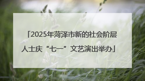 2025年菏泽市新的社会阶层人士庆“七一”文艺演出举办