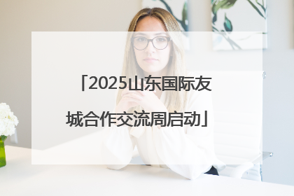 2025山东国际友城合作交流周启动