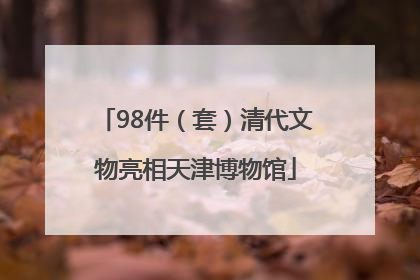 98件（套）清代文物亮相天津博物馆