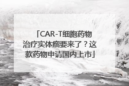 CAR-T细胞药物治疗实体瘤要来了？这款药物申请国内上市