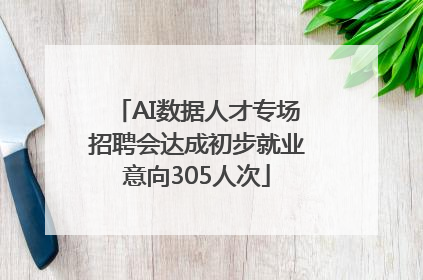 AI数据人才专场招聘会达成初步就业意向305人次